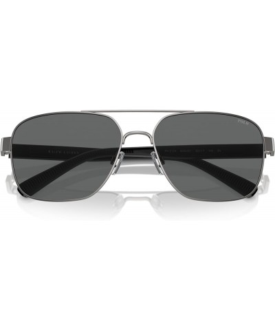 Men's Ph3154 Square Sunglasses Matte Gunmetal/Dark Grey $58.20 Square