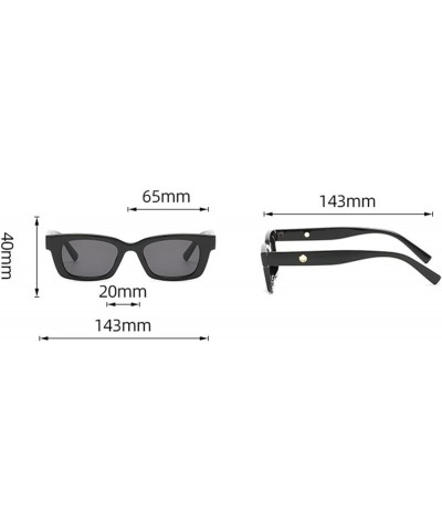 Fashion Small Frame Hip-hop Men and Women Sunglasses Outdoor Vacation Beach Decorative Sunglasses Gift (Color : 7, Size : 1) ...