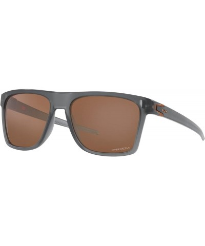 Men's Oo9100 Leffingwell Rectangular Sunglasses Matte Grey Smoke/Prizm Tungsten $89.31 Rectangular