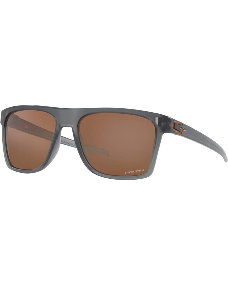 Men's Oo9100 Leffingwell Rectangular Sunglasses Matte Grey Smoke/Prizm Tungsten $89.31 Rectangular