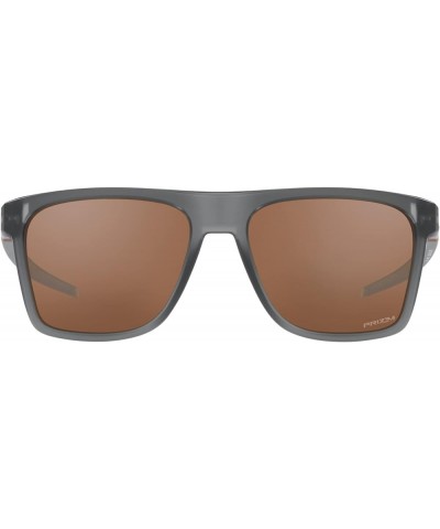 Men's Oo9100 Leffingwell Rectangular Sunglasses Matte Grey Smoke/Prizm Tungsten $89.31 Rectangular