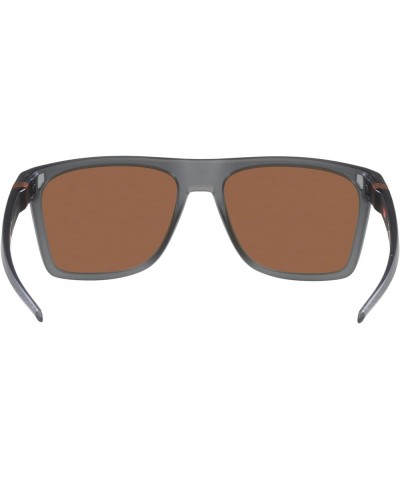 Men's Oo9100 Leffingwell Rectangular Sunglasses Matte Grey Smoke/Prizm Tungsten $89.31 Rectangular