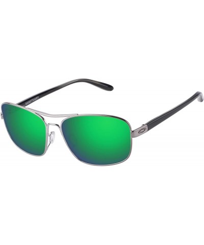 Polarized Lens Replacement for Oakley Sanctuary OO4116 Sunglass - More Options Lawn Green - Polarized Mirrored $11.51 Designer