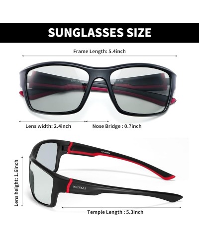 Over Glasses Sunglasses for Men Women, Wrap Around Sunglasses UV Protection Polarized Sports Sunglasses for Driving Black / P...