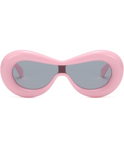 Inflated Sunglasses Oversized Fashion Fun Lip Shades Sun Glasses Trendy Aesthetic Eyewear Designer Style Pink $9.71 Butterfly