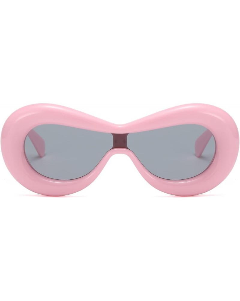 Inflated Sunglasses Oversized Fashion Fun Lip Shades Sun Glasses Trendy Aesthetic Eyewear Designer Style Pink $9.71 Butterfly