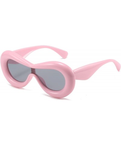 Inflated Sunglasses Oversized Fashion Fun Lip Shades Sun Glasses Trendy Aesthetic Eyewear Designer Style Pink $9.71 Butterfly