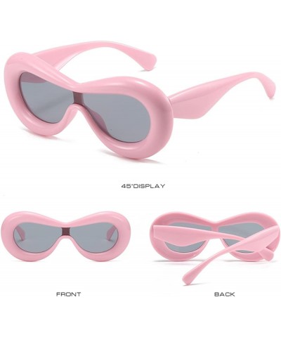 Inflated Sunglasses Oversized Fashion Fun Lip Shades Sun Glasses Trendy Aesthetic Eyewear Designer Style Pink $9.71 Butterfly