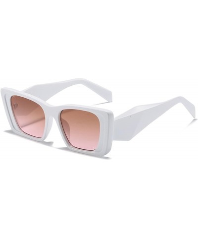 Woman Street Shooting Fashion Retro Square Sunglasses Outdoor (Color : C, Size : Medium) Medium G $21.99 Designer