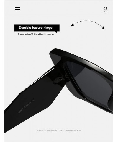 Woman Street Shooting Fashion Retro Square Sunglasses Outdoor (Color : C, Size : Medium) Medium G $21.99 Designer