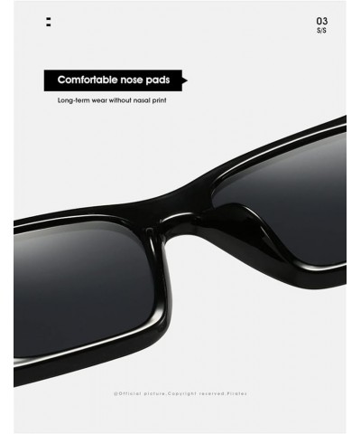 Woman Street Shooting Fashion Retro Square Sunglasses Outdoor (Color : C, Size : Medium) Medium G $21.99 Designer