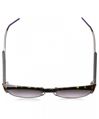 Faceted Sunglasses Spectral 01KSO Havana/Gold/Violet 53mm $113.38 Designer