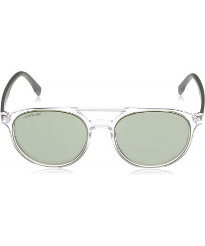 L881s Round Sunglasses Crystal Khaki/Khaki Solid Green Flash $42.85 Round