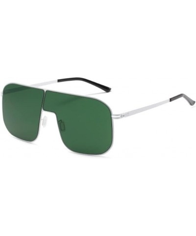 Large Frame Metal Frame Fashion Sunglasses for Men and Women for Outdoor Vacation (Color : A, Size : Medium) Medium F $22.02 ...