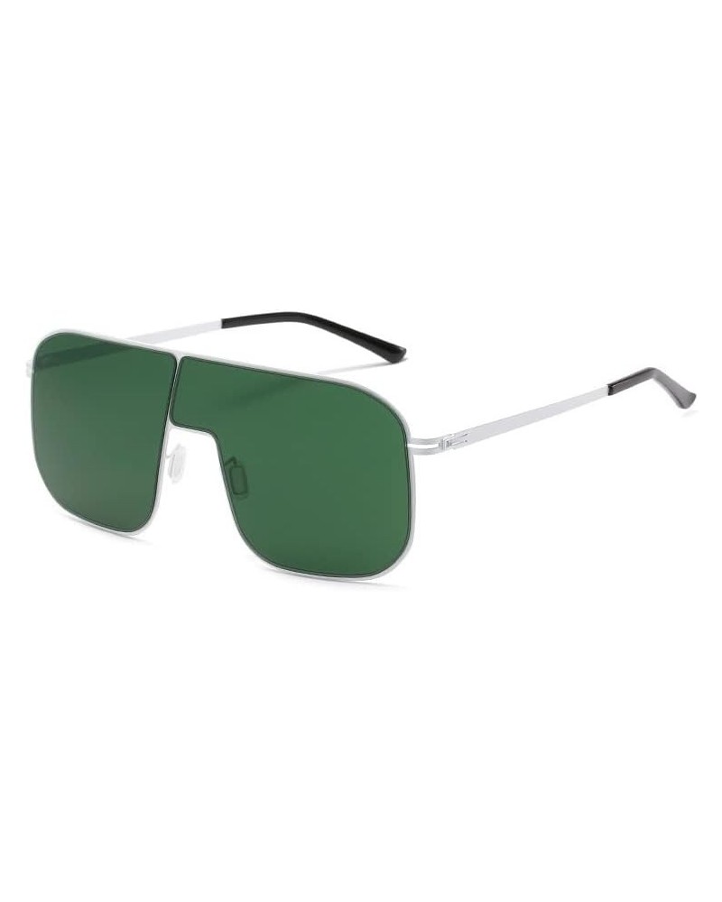 Large Frame Metal Frame Fashion Sunglasses for Men and Women for Outdoor Vacation (Color : A, Size : Medium) Medium F $22.02 ...