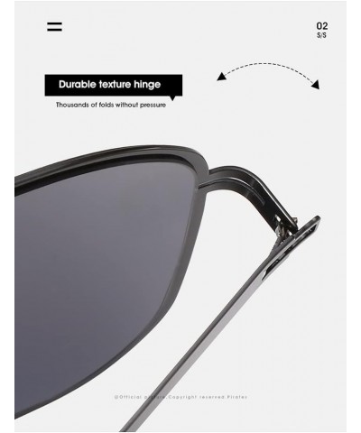 Large Frame Metal Frame Fashion Sunglasses for Men and Women for Outdoor Vacation (Color : A, Size : Medium) Medium F $22.02 ...