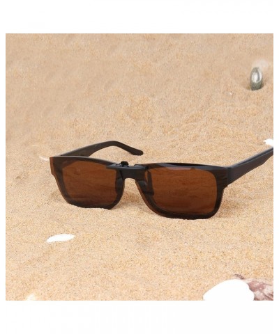 Polarized CLIP-ON Sunglasses for Ray-Ban RB5268 Brown $11.87 Square