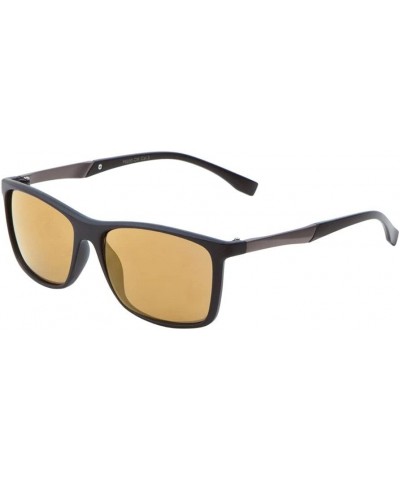 Color Mirror Lens Lightweight Square Sports Sunglasses Brown $10.75 Square