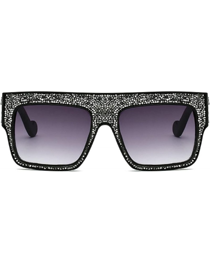 Sparkling Rhinestone Sunglasses Women Oversized Square Fashion Lady Luxury bling Designer Diamond Sun Glasses White&gray $11....