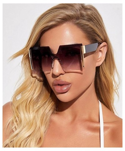 Frameless Outdoor Vacation Beach Fashion Men and Women Decorative Sunglasses (Color : C, Size : 1) 1 I $14.12 Designer