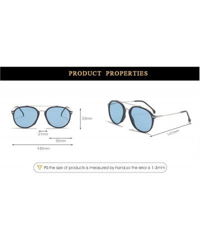 Metal Polarized Retro Sunglasses Men and Women Driver Glasses (Color : B, Size : Medium) Medium E $19.65 Designer