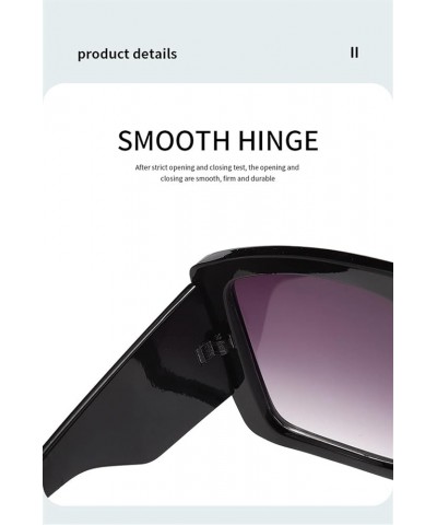 Large Square Frame Men and Women Fashion Sunglasses Outdoor Holiday Beach Decoration Sunglasses (Color : D, Size : 1) 1A $14....