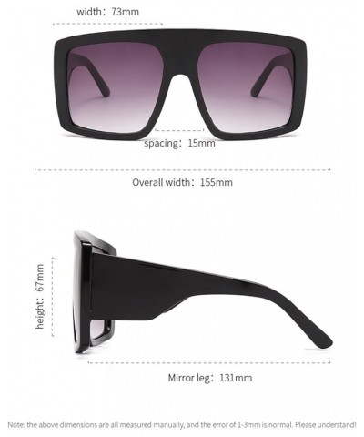 Large Square Frame Men and Women Fashion Sunglasses Outdoor Holiday Beach Decoration Sunglasses (Color : D, Size : 1) 1A $14....