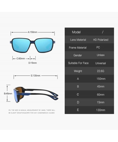 Sunglasses Men Polarized Sunglasses for Womens Trendy Retro Mirror Lens for Driving Fishing UV400 PC Frame K433 03 $8.83 Square