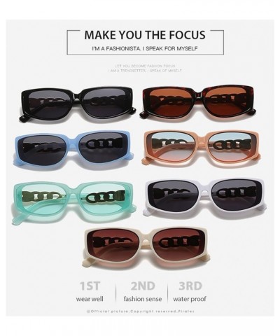 Fashion Square Men and Women Sunglasses Vacation Photo Decorative Sunglasses (Color : 6, Size : 1) 1 5 $13.62 Designer