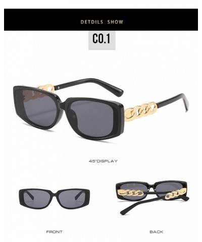 Fashion Square Men and Women Sunglasses Vacation Photo Decorative Sunglasses (Color : 6, Size : 1) 1 5 $13.62 Designer