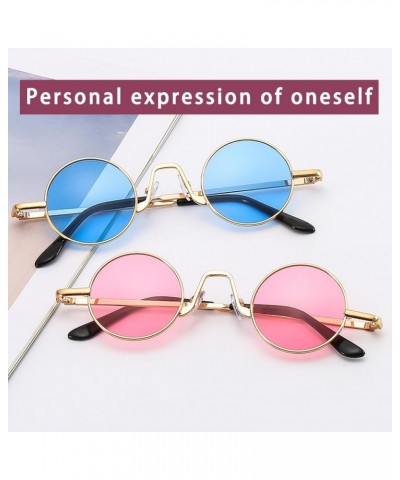 Fashionable Colorful Sunglasses - Fun Round Sunglasses, Multi functional UV Protection, Unisex Sunglasses Tea Color $9.67 Round