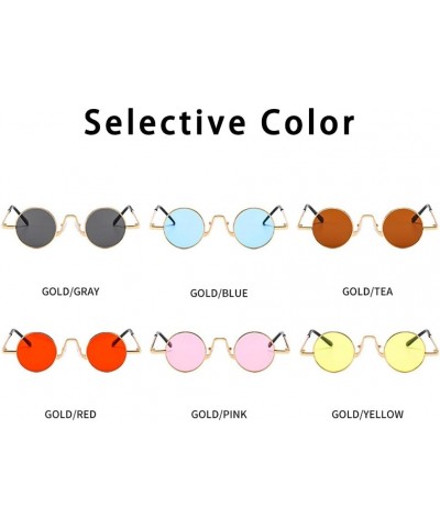 Fashionable Colorful Sunglasses - Fun Round Sunglasses, Multi functional UV Protection, Unisex Sunglasses Tea Color $9.67 Round