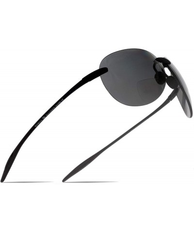 Maui Sports Pilot Bifocal Reading Sunglasses Ultra Flex TR90 Readers Under the Sun Black $17.99 Aviator