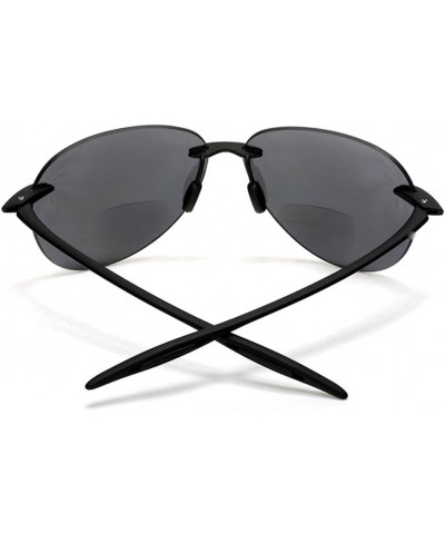 Maui Sports Pilot Bifocal Reading Sunglasses Ultra Flex TR90 Readers Under the Sun Black $17.99 Aviator