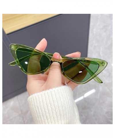 Hip-hop Cat-Eye Fashion Men and Women Outdoor Shooting Decorative Sunglasses (Color : H, Size : 1) 1 F $14.40 Designer