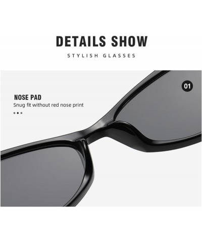 Hip-hop Cat-Eye Fashion Men and Women Outdoor Shooting Decorative Sunglasses (Color : H, Size : 1) 1 F $14.40 Designer