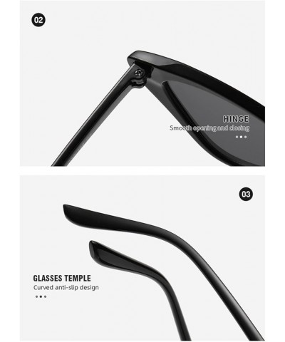 Hip-hop Cat-Eye Fashion Men and Women Outdoor Shooting Decorative Sunglasses (Color : H, Size : 1) 1 F $14.40 Designer