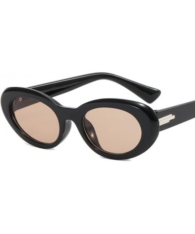 Retro Oval Small Frame Sunglasses Men and Women (Color : C, Size : 1) 1 C $16.12 Designer