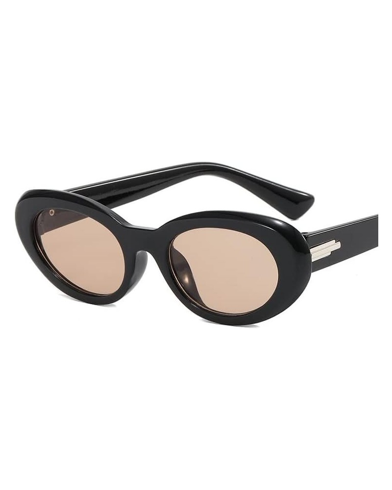 Retro Oval Small Frame Sunglasses Men and Women (Color : C, Size : 1) 1 C $16.12 Designer