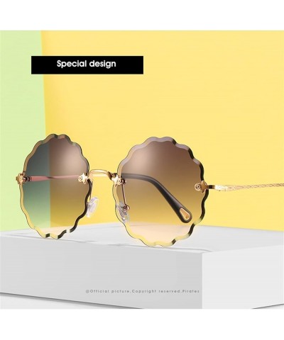 Frameless Fashion Women Sunglasses Vacation Party Sunglasses Gift (Color : 5, Size : 1) 1 4 $13.60 Designer