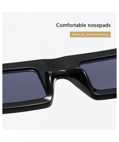 Wide Leg Hip-hop Sunglasses for Men and Women Fashion Retro Small Frame Square Sunglasses (Color : 3, Size : 1) 1 4 $17.99 De...