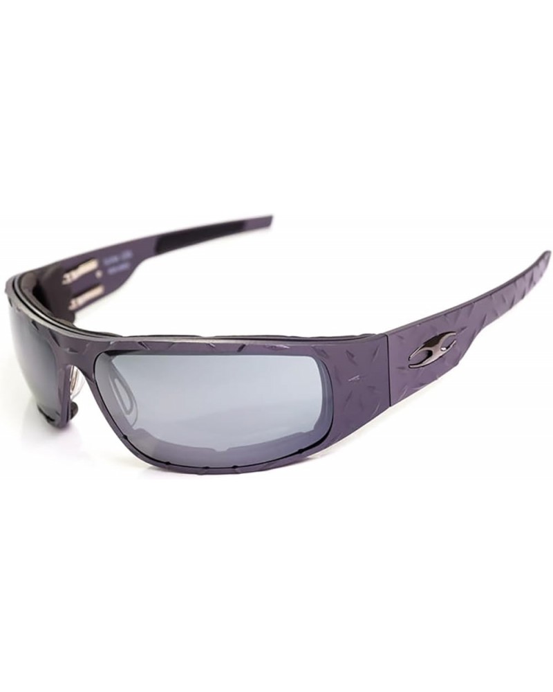 Big Daddy Bagger Transition Mirror Sunglasses with Gunmetal Diamond Frame Transition Mirror Silver $132.70 Designer