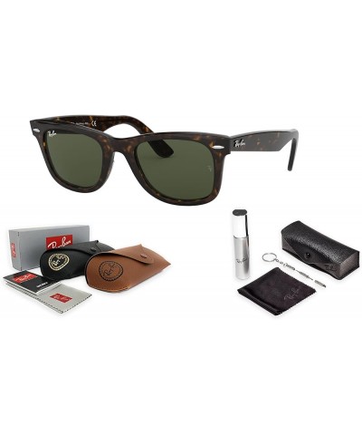 RB2140 Original Wayfarer Classic Square Shape Sunglasses With Eyewear Kit Bundle - High Bridge - Square Sunglasses Tortoise (...