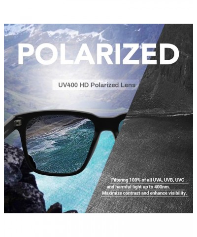 Polarized Sunglasses for Big Heads Men Women 8023 C3-2 Pack (Black/Gray+black/Red) $13.24 Wayfarer