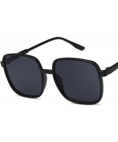 Unisex Sunglasses Fashion Bright Black Grey Drive Holiday Square Non-Polarized UV400 Bright Black Grey $6.71 Square