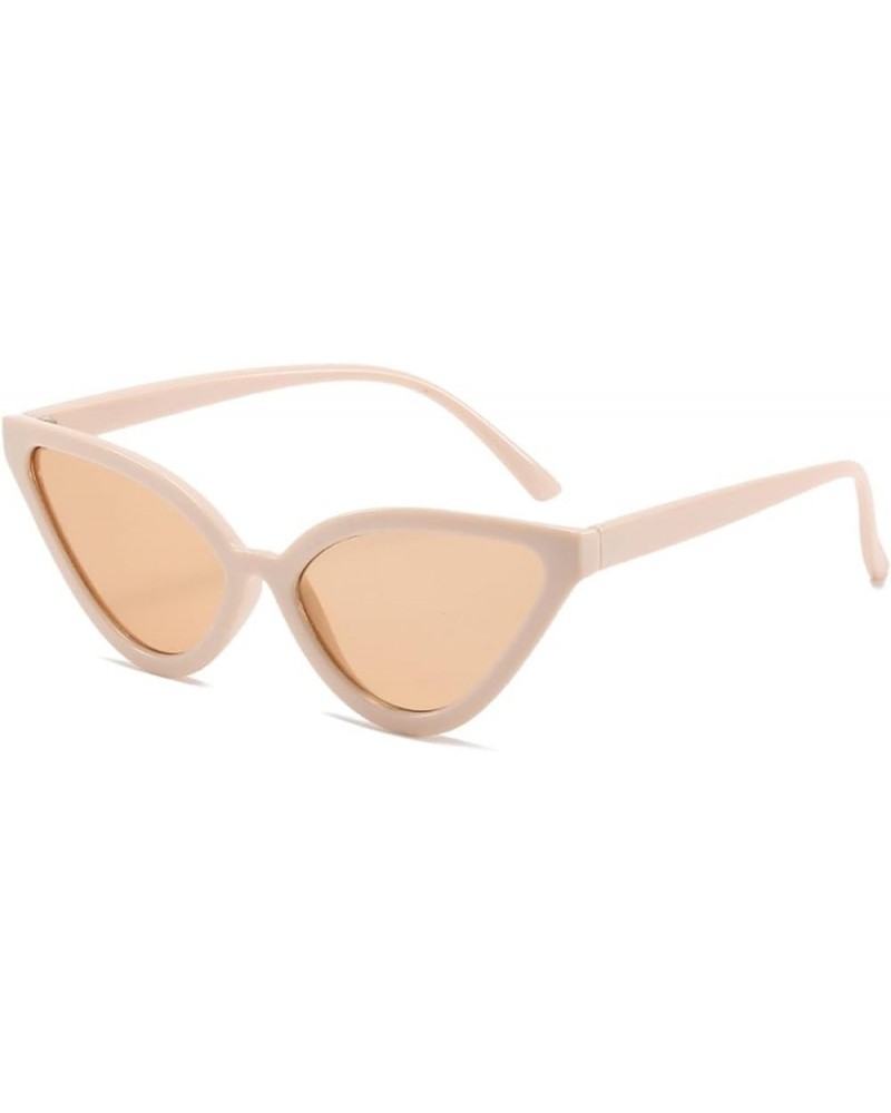 Fashion Cat Eye Small Frame Sunglasses Ladies Triangle Small Frame Fashion Sunglasses (Color : 4, Size : 1) 1 4 $9.37 Designer