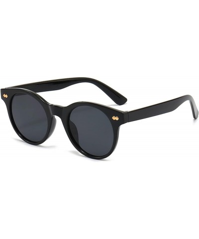 Oval Fashion Sunglasses for Men and Women Outdoor Vacation Trend Sunglasses (Color : J, Size : 1) 1 B $15.03 Designer