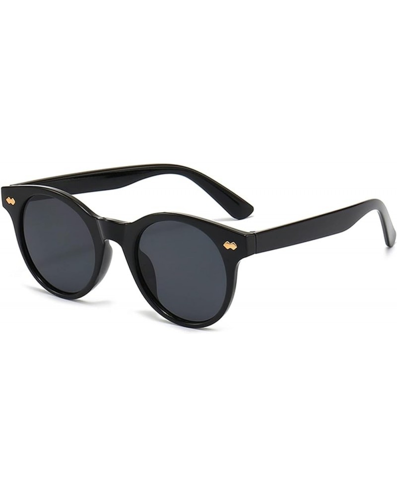 Oval Fashion Sunglasses for Men and Women Outdoor Vacation Trend Sunglasses (Color : J, Size : 1) 1 B $15.03 Designer