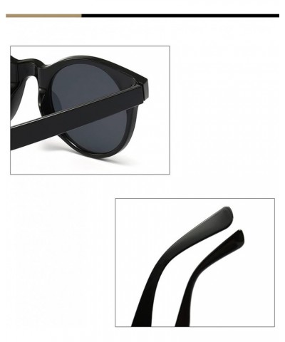 Oval Fashion Sunglasses for Men and Women Outdoor Vacation Trend Sunglasses (Color : J, Size : 1) 1 B $15.03 Designer