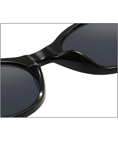 Oval Fashion Sunglasses for Men and Women Outdoor Vacation Trend Sunglasses (Color : J, Size : 1) 1 B $15.03 Designer